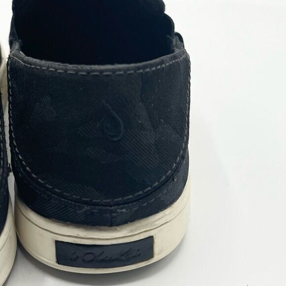 OluKai Pehuea Pa’i Black Slip On Sneakers - Women’s US size 8 EU 38 - Picture 9 of 11